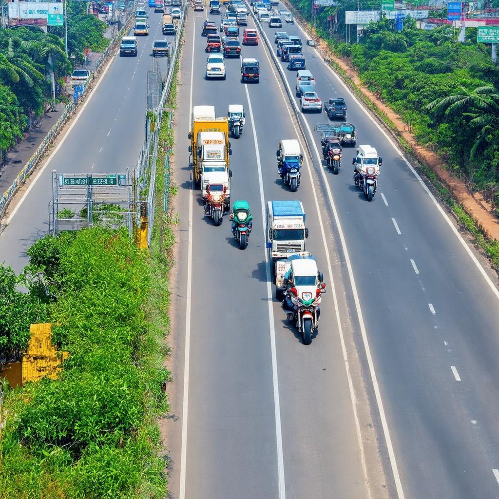 Hình ảnh từ trên cao hoặc góc rộng cho thấy Cây xăng Trung Chánh nằm cạnh một tuyến đường đông đúc xe cộ tại Tân Uyên, Bình Dương, thể hiện tầm quan trọng trên trục đường huyết mạch.